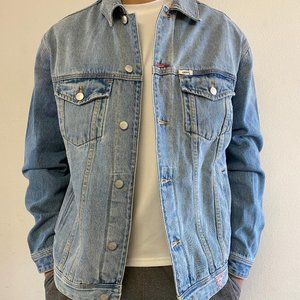 guess denim jacket asap rocky